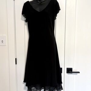Vintage‎ Jessica Black Cocktail Midi Beaded Dress Size 12